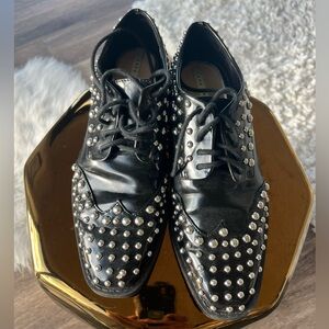Zara Studded Flats. Size 5.